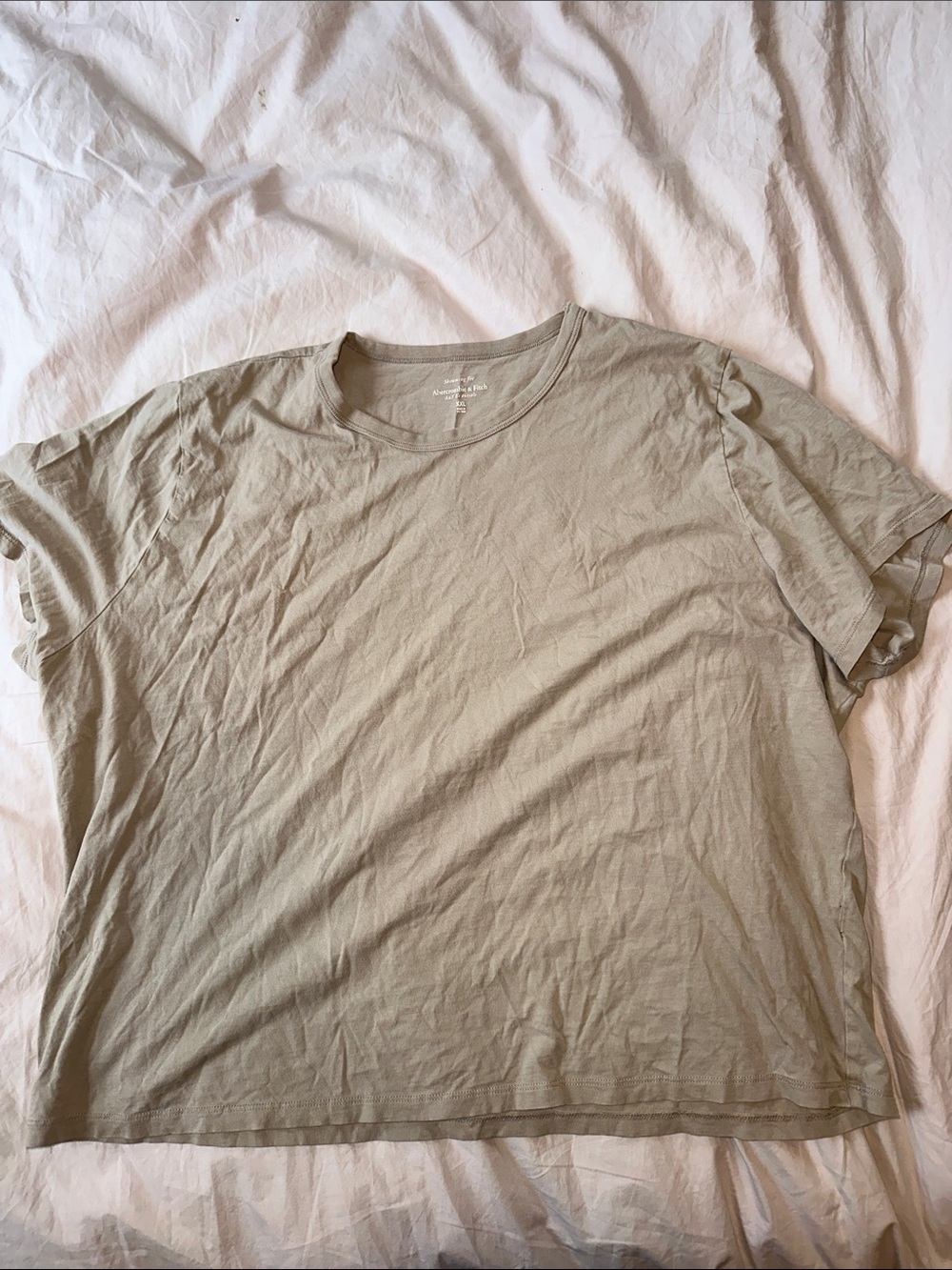 Abercrombie & Fitch Relaxed Short Sleeve Tee in Sage